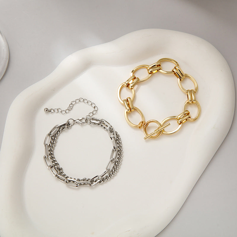 Hip Hop Punk Simple Bracelet - European & American Style