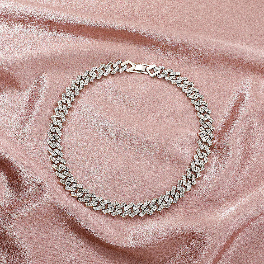 Vintage Hip-Hop Diamond Cuban Necklace for Men
