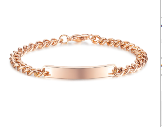 Stainless Steel Couple Cuban Bracelet