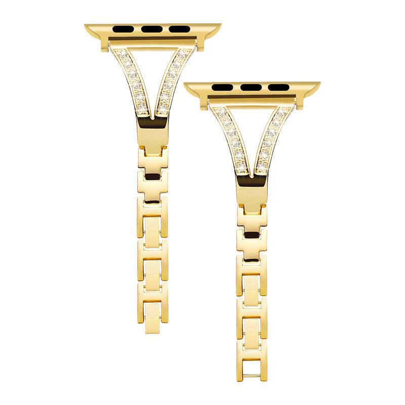 Metal Diamond Stainless Steel Watch Strap