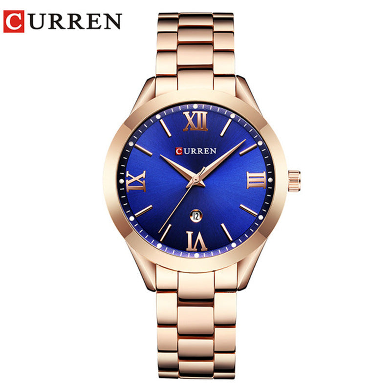 CURREN 9007 Women's Waterproof Quartz Watch with Calendar