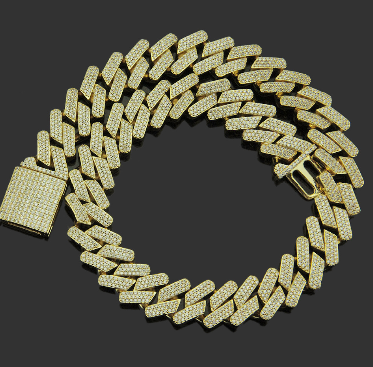 Cuban Zircon Necklace for Men - Hip Hop Style