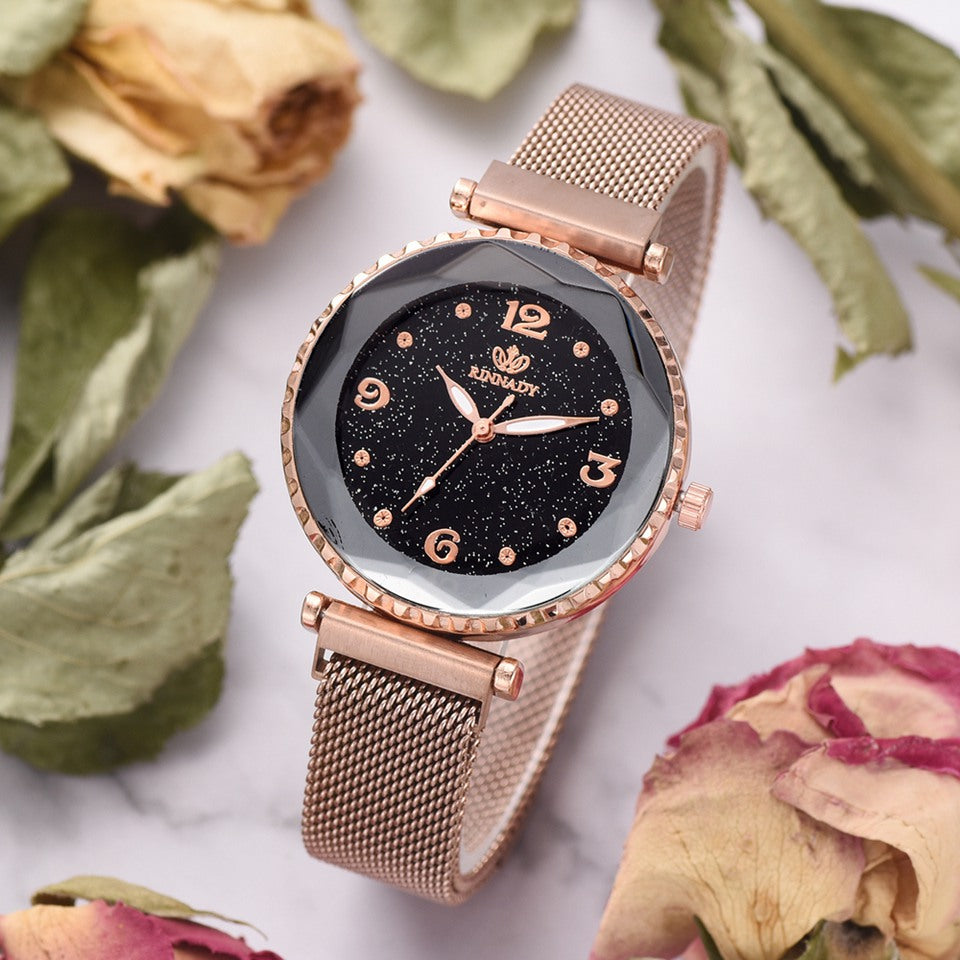 Quartz Watch and Bracelet Set for Women (2 Pieces)