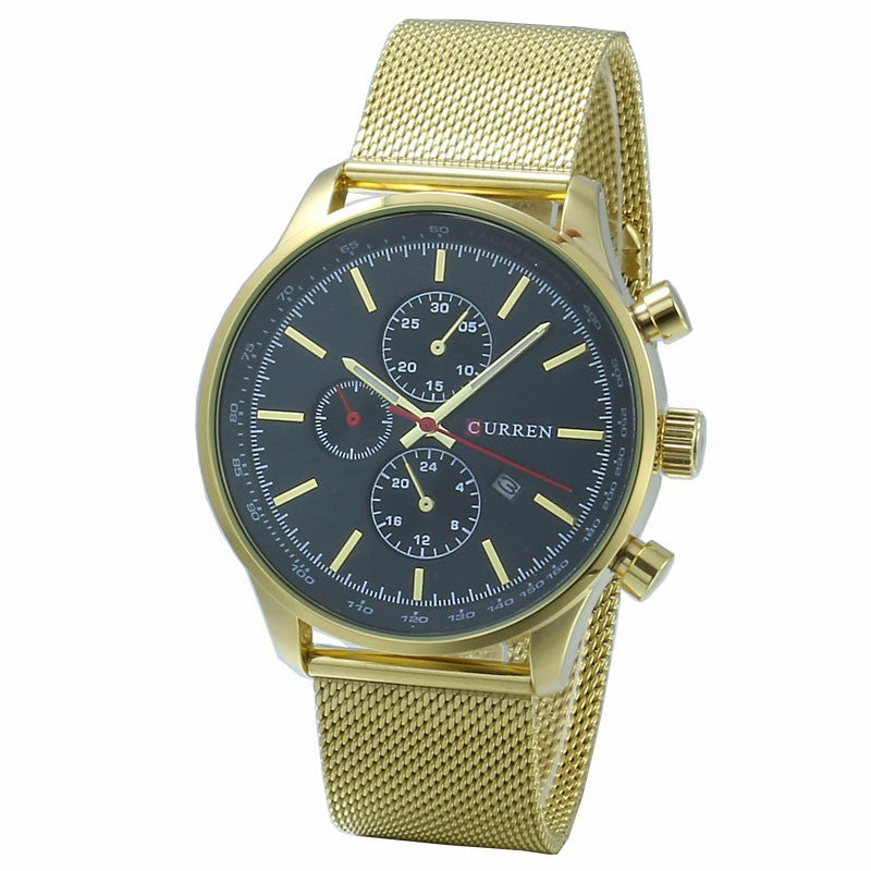 Quartz Calendar Watch for Men - Stylish Business Timepiece