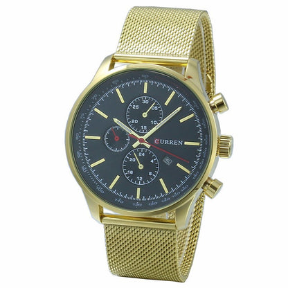 Quartz Calendar Watch for Men - Stylish Business Timepiece