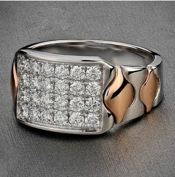 Trendy Silver-Plated Copper Rings for Men and Women
