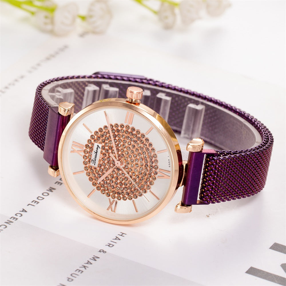 Starry Sky Milanese Strap Quartz Watch for Women