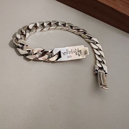 S925 Silver Cuban Bracelet for Women and Men