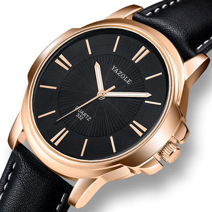 Men's Waterproof Quartz Watch with Luminous Feature