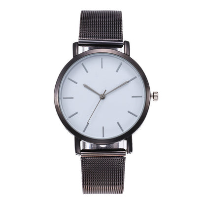 Fashionable Women's Quartz Watch with Alloy Mesh Band