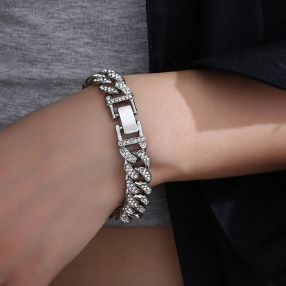 Full Diamond Cuban Bracelet for Fashion Enthusiasts