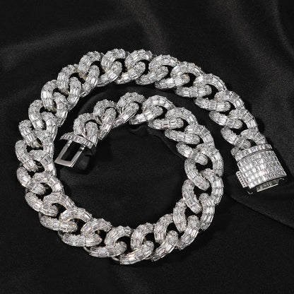Personalized Zirconium Cuban Bracelet Necklace for Men