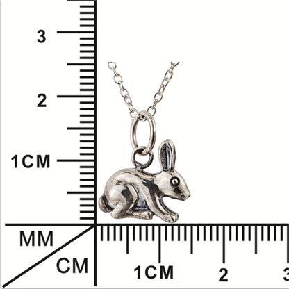 Rabbit Pendant, Women's Necklace, 925 Sterling Silver