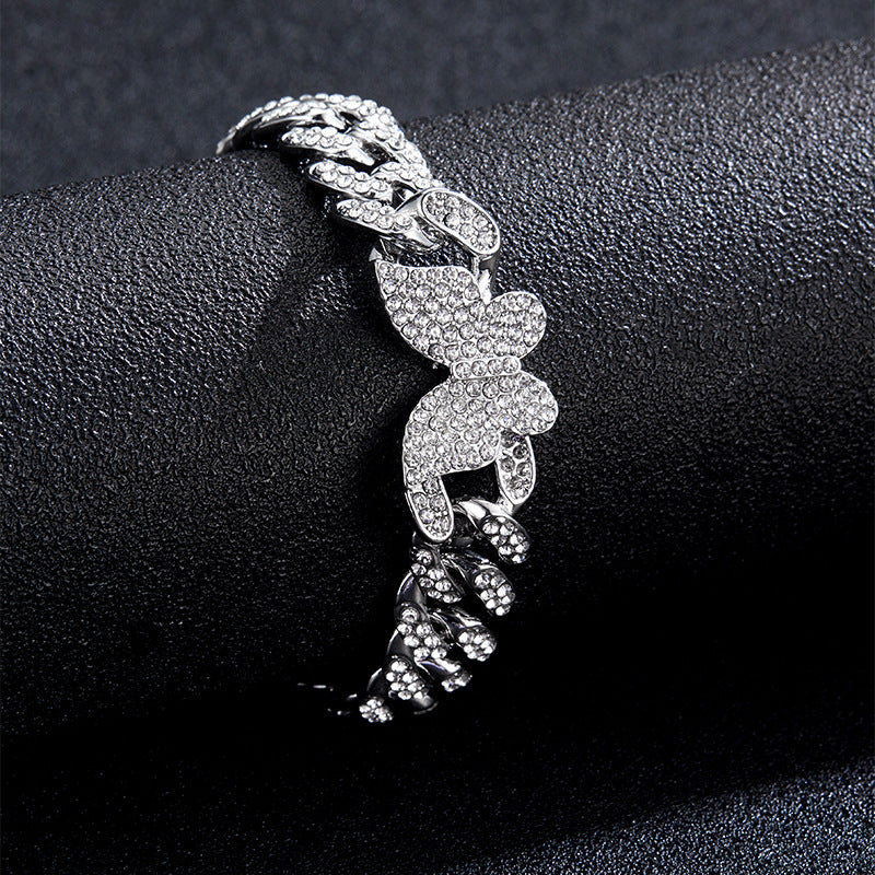 Hip-Hop Style Cuban Link Bracelet for Couples