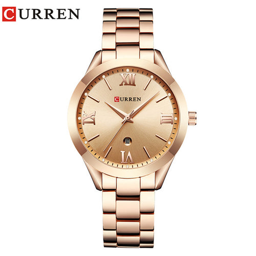 CURREN 9007 Women's Waterproof Quartz Watch with Calendar