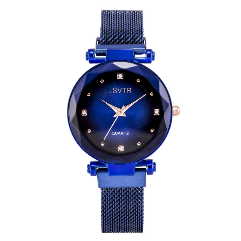 Wholesale Women's Quartz Starry Sky Watch with Magnet Band