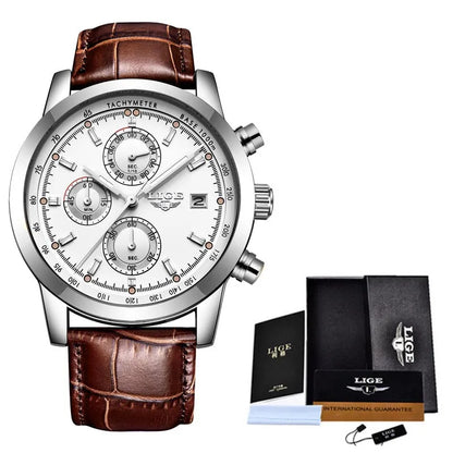 Men's Multifunctional Mesh Strap Quartz Watch