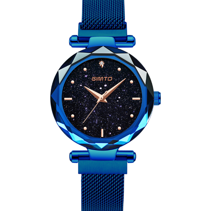 Starry Sky Women's Quartz Watch with Mesh Band