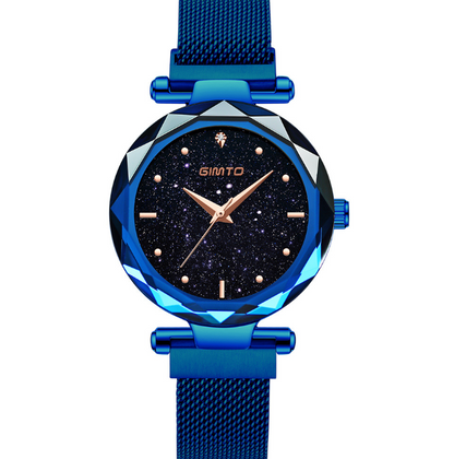 Starry Sky Women's Quartz Watch with Mesh Band