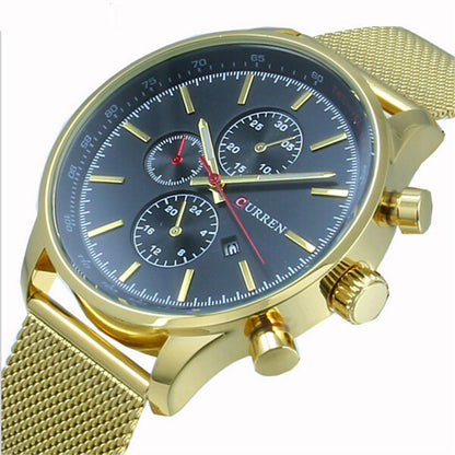 Quartz Calendar Watch for Men - Stylish Business Timepiece