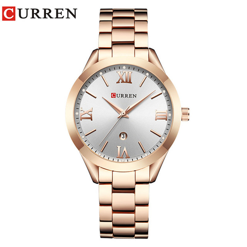 CURREN 9007 Women's Waterproof Quartz Watch with Calendar