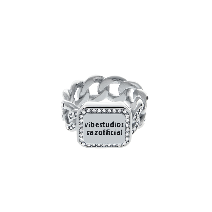 Cuban Chain Ring with Diamond for Hip Hop Style