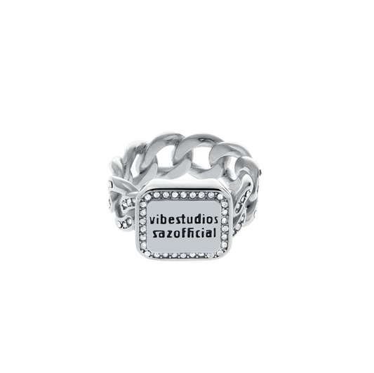 Cuban Chain Ring with Diamond for Hip Hop Style