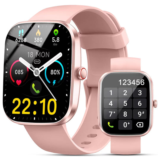 Smart Watch 1.91"Smartwatch for Men Women (Answer/Make Call) Fitness Tracker with 100+ Sport Modes IP68 Waterproof Heart Rate/Sleep Monitor Spo2 Pedometer Activity Tracker for Android iOS