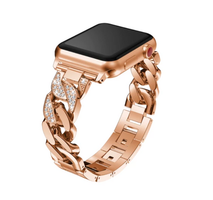 Diamond-Studded Stainless Steel Strap Compatible With Devices