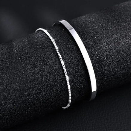 Cuban Link C-Shaped Bracelet