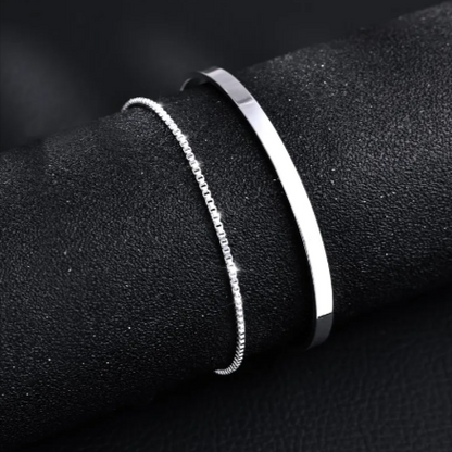 Cuban Link C-Shaped Bracelet