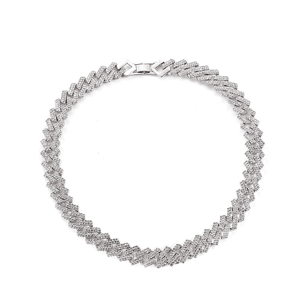 Vintage Hip-Hop Diamond Cuban Necklace for Men