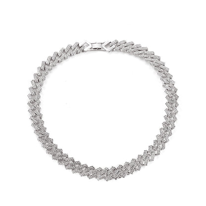 Vintage Hip-Hop Diamond Cuban Necklace for Men