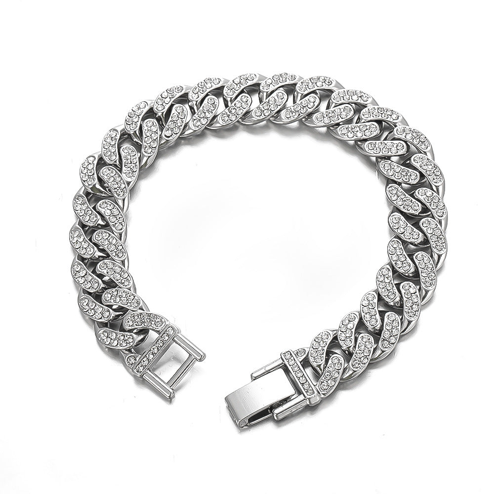 Full Diamond Cuban Bracelet for Fashion Enthusiasts