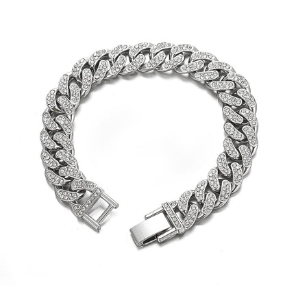 Full Diamond Cuban Bracelet for Fashion Enthusiasts
