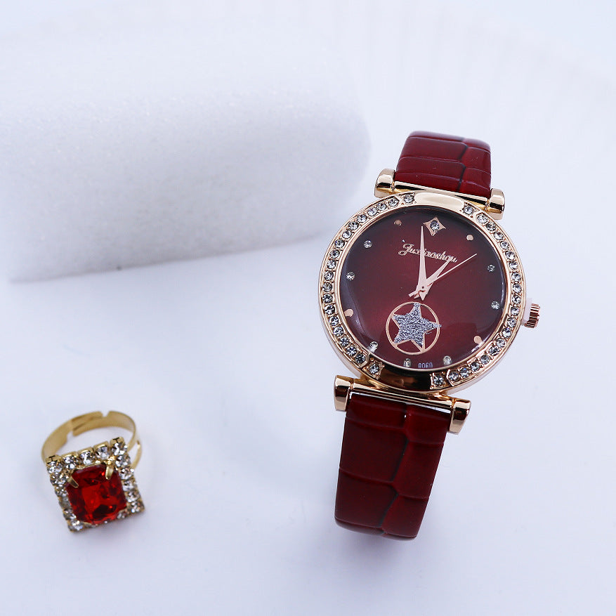 Starry Sky Women's Watch - Minimalist Vintage Style