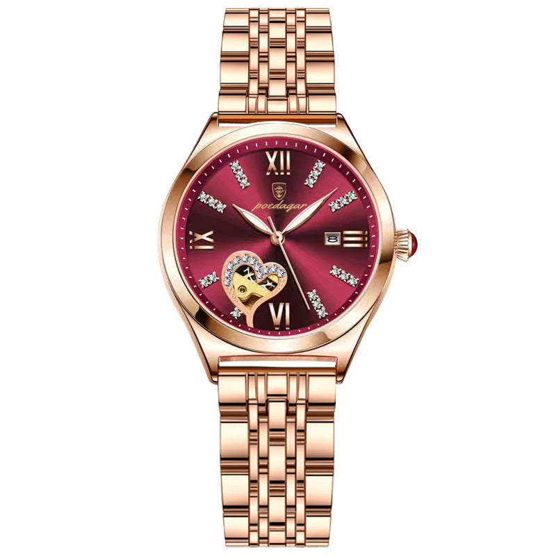 Swiss Certified Diamond Studded Waterproof Women's Watch