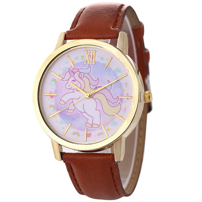 Fashionable Women's Casual Unicorn Quartz Watch