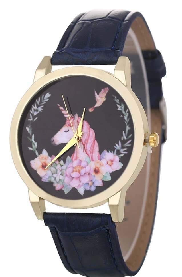 Unicorn Pattern Women's Watch - Cute Cartoon Design
