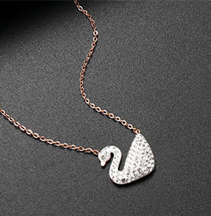 Rose Gold Four Leaf Clover Necklace for Women