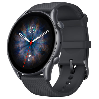 Amazfit GTR 3 Pro Smart Watch 46mm for Android iPhone 14-Day Battery Life GPS Alexa Built-In Bluetooth Calls Mens Fitness Tracker with 150+ Sports Modes Sleep Heart Rate Health Tracking Black