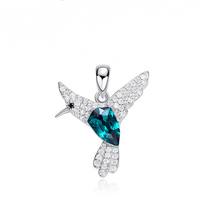 Swarovski Crystal Bird Necklace in 925 Silver