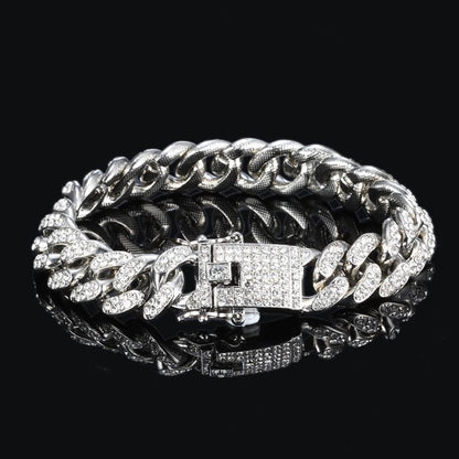 Men's Cuban Style Bracelet - Minimalist Summer Design