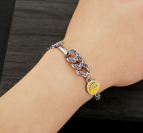 Cuban Diamond Planet Splice Bracelet