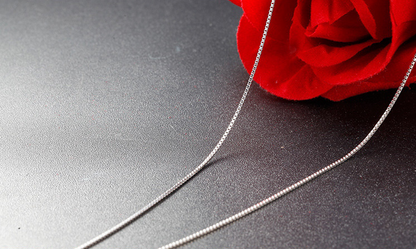 Genuine 925 Sterling Silver Women's Fashion Necklace