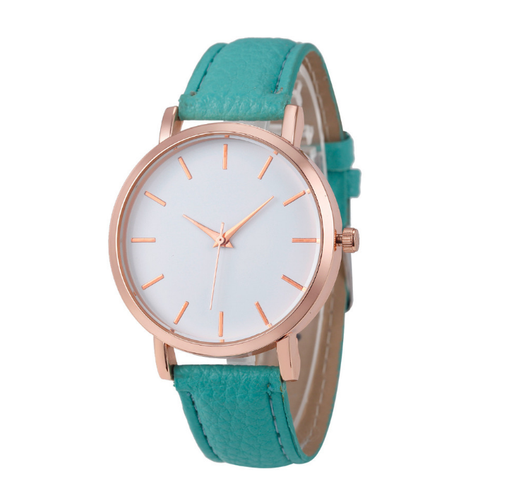 Women's Quartz Watch with Leather Strap - Casual Simple