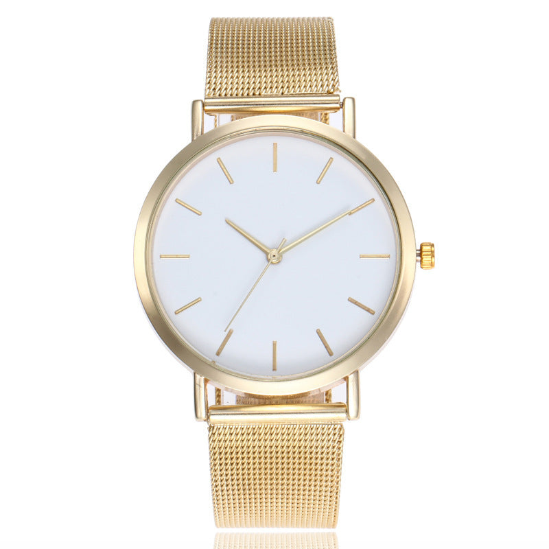 Fashionable Women's Quartz Watch with Alloy Mesh Band