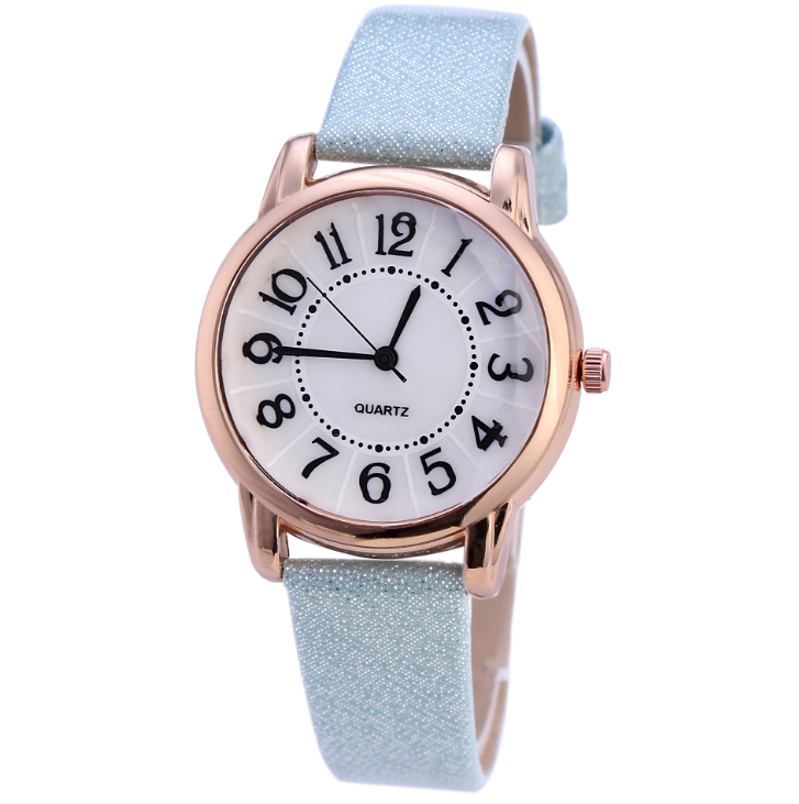 Women's Fashion Quartz Watch with Leather Strap
