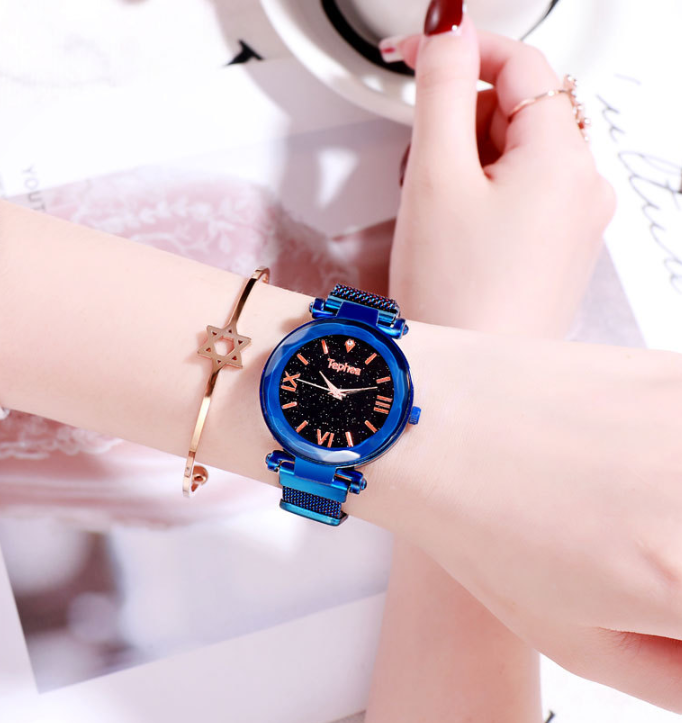 Starry Sky Quartz Watch with Magnetic Strap (Couple's)