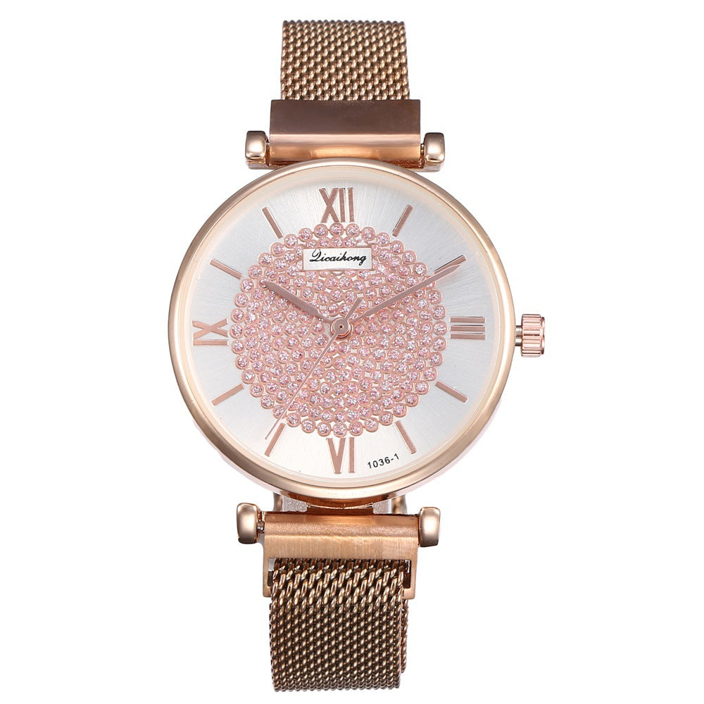 Starry Sky Milanese Strap Quartz Watch for Women
